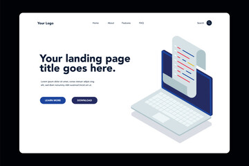 Scripting landing page