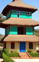 traditional house in the village