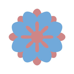 Beautiful flower shape design for various decorations.