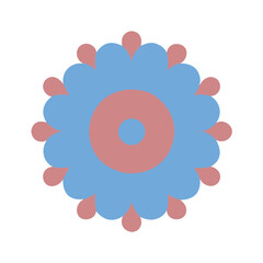 Beautiful flower shape design for various decorations.