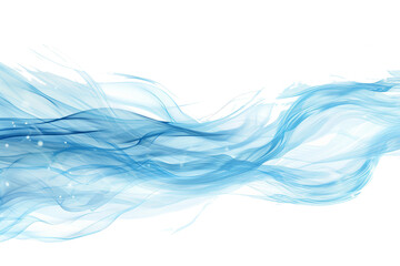 Blue streams of fresh breeze flows - obrazy, fototapety, plakaty