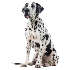 dog, dalmatian, pet, animal, white, puppy, black, 