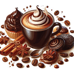 Brewtiful vectors & illust. for coffee lovers! 