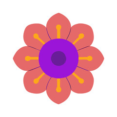 Beautiful flower shape design for various decorations.