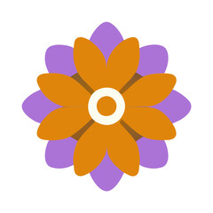 Beautiful flower shape design for various decorations.