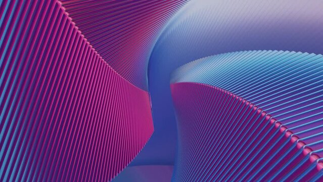 Beautiful abstract colorful swirl background with shiny, dynamic starburst rings, in a 3D rendered loop video for design.