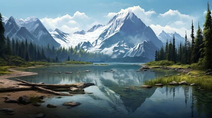 Lakeside retreat with a dedicated dock for fishing and boating, offering a peaceful oasis for nature enthusiasts. Serene ambiance, fishing dock, boating haven. Generated by AI.