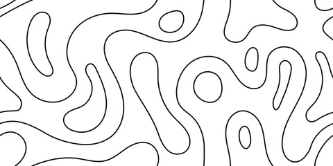 Seamless pattern, abstract geometric background, curved lines, vector design