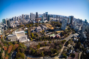 Panoramic view of Tokyo, Japan