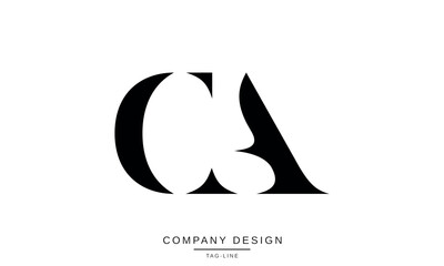 AC, CA, Abstract Letters Logo Monogram