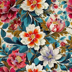 Möbelaufkleber seamless abstract floral background © Cosmin