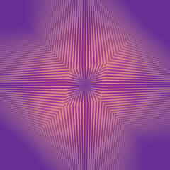Purple abstract geometric background with digital illustration of dynamic pattern. 3d rendering