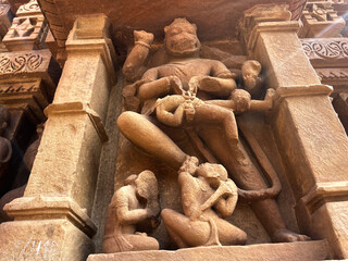 Narasimha god sclupture ||  Khajuraho Group of Monuments || UNESCO World Heritage site || Nagara...