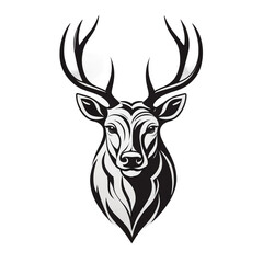 deer head icon logo