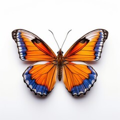 Colorful beautiful Butterfly isolated on white background.clipping path include 