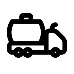 Milk Truck Line Icon