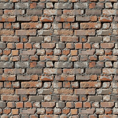 Obraz premium Brick Wall Background Seamless Pattern
