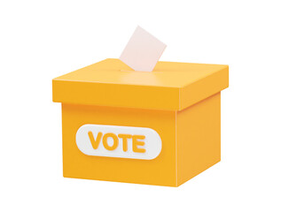Vote icon illustration 3d rendering