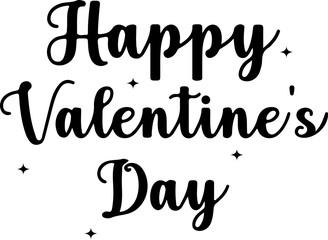 Happy Valentine's Day Lettering