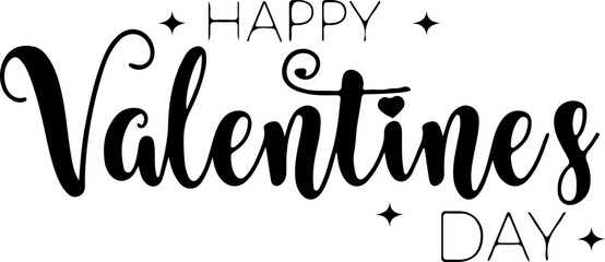Happy Valentine's Day Lettering