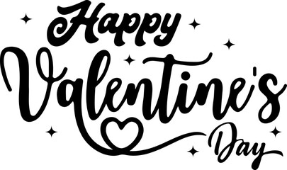 Happy Valentine's Day Lettering