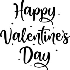 Happy Valentine's Day Lettering
