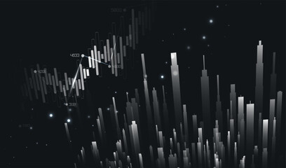 Abstract infographic visualization.