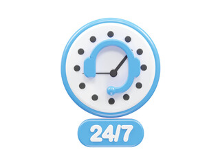 Customer support icon hotline 3d rendering illustration element