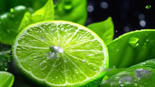 Lime fresh video footage 2k