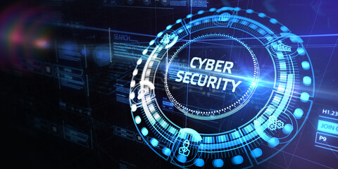 Cyber security data protection business technology privacy concept. 3d illustration