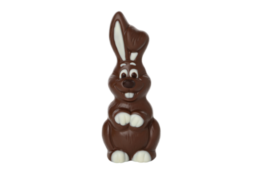 PNG, Chocolate hare, isolated on white background