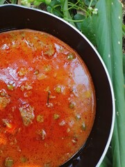 Pork tikka masala curry Indian food
