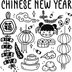 chinese new year element design for templates.