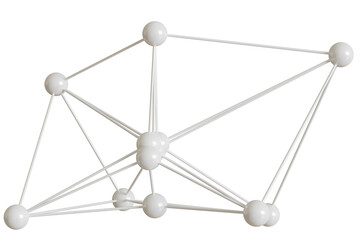 white molecule or atom