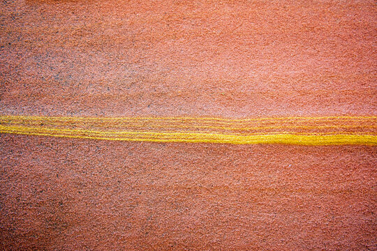 Orange colored sandstone at Jaizkibel in Basque Country, Spain