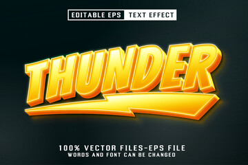 Thunder Editable Text Effect