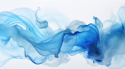 Abstract blue white fluids, concept of Frozen serenity