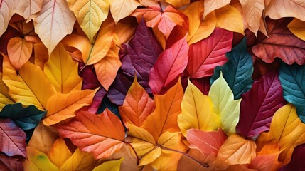 Fototapeta na wymiar colorful autumn leaves background