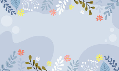 Fototapeta na wymiar Spring background with beautiful flower. Spring Wallpaper vector. Spring season vector.
