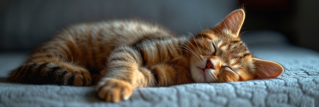 Front View Cute Beautiful Cat Sleeping, Desktop Wallpaper Backgrounds, Background HD For Designer