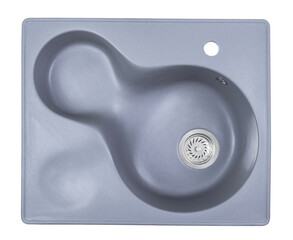 blue stone kitchen sink isolated