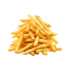 french fries on white