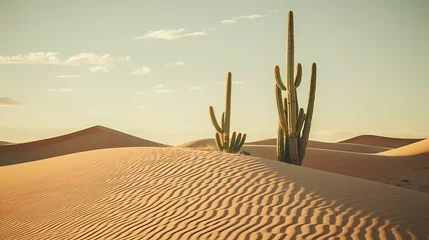 Deurstickers desert sand dunes © suwit