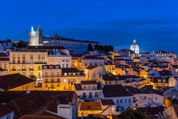 Lisbon by Night in Portugal
