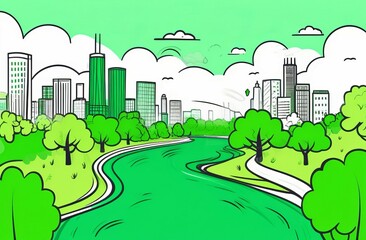 Fototapeta premium Chicago. Green River. St.Patrick 's Day.