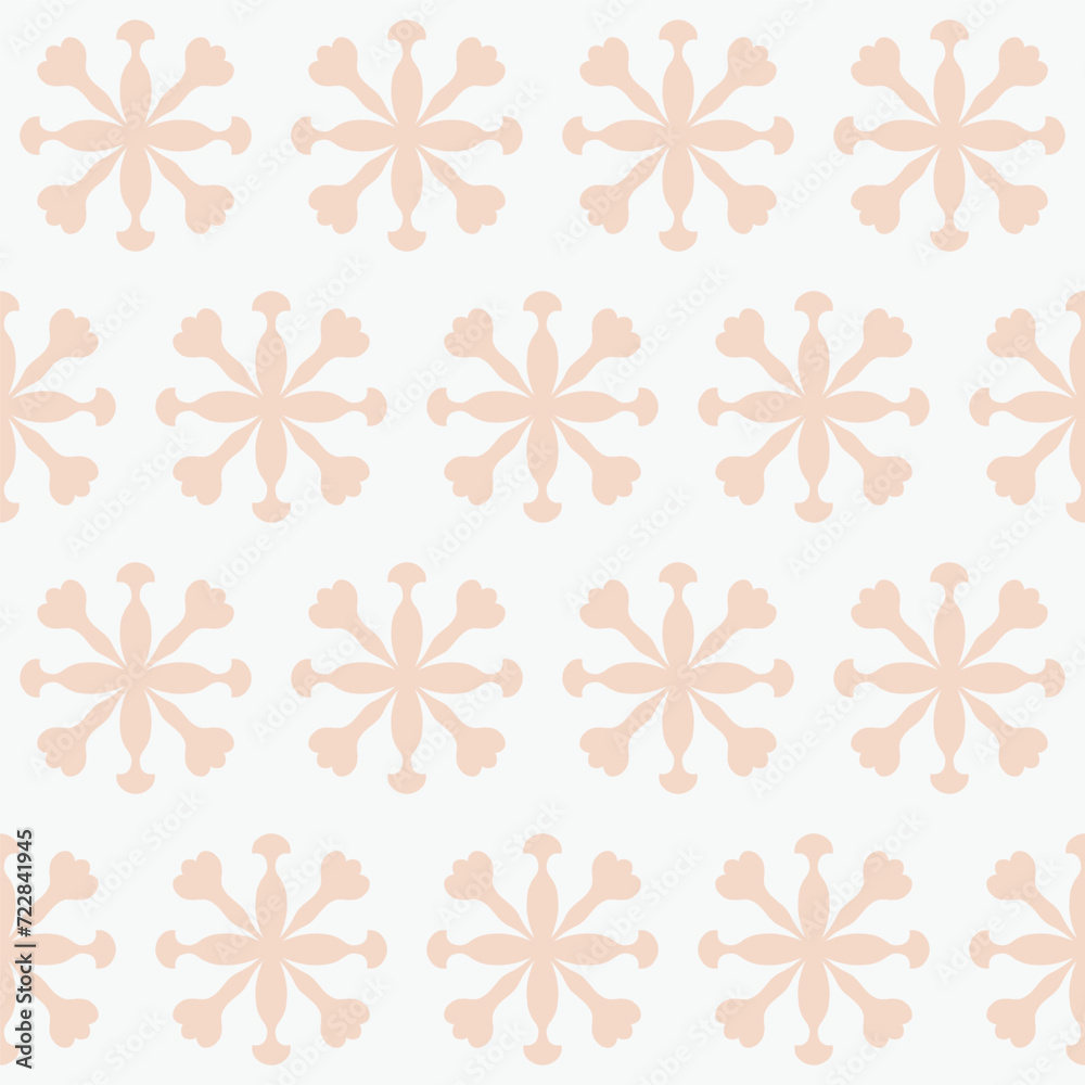 Wall mural abstract seamless pattern with repeated round shape. vector decorative texture, perfect for fabric d