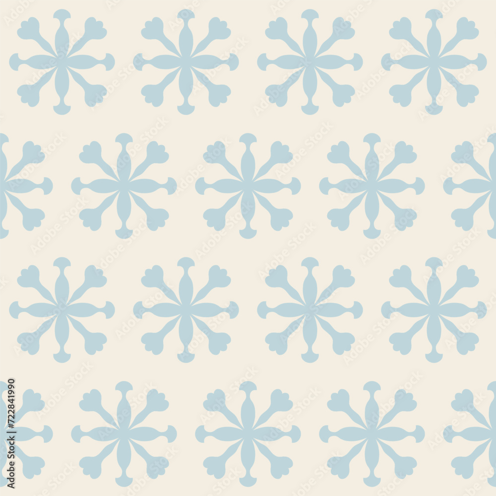 Wall mural abstract seamless pattern with repeated round shape. vector decorative texture, perfect for fabric d