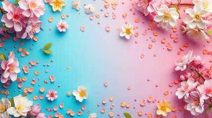 Vibrant Spring Gathering Background