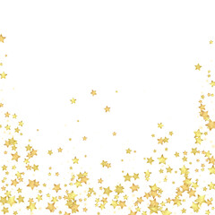 Magic stars vector overlay.  Gold stars scattered