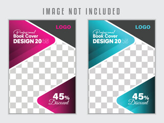 Professional Book cover design templet, Annual report cover design templet.
